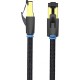 Патч-корд Vention прямой SFTP cat.8 RJ45 - 5м. Черный Тканевая оплетка