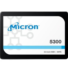 Твердотельный накопитель/ Micron SSD 5300 PRO, 960GB, 2.5" 7mm, SATA3, 3D TLC, R/W 540/520MB/s, IOPs 95 000/35 000, TBW 2628, DWPD 1.5 (12 мес.)
