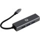 Кабель-концентратор/ Кабель-концентратор USB 3.1 Type-Cm --> 4 port USB3.0(f)  Aluminum Shell VCOM <DH310A>