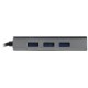 Кабель-концентратор/ Кабель-концентратор USB 3.1 Type-Cm --> 4 port USB3.0(f)  Aluminum Shell VCOM <DH310A>