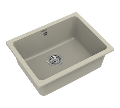 Кухонная мойка RIVELATO RIVELATO Мойка BERKANA 50 1-чаш 560*430, монтаж: универсальный, материал: кварц, цвет: топаз Кухонная мойка RIVELATO RIVELATO Мойка BERKANA 50 1-чаш 560*430, монтаж: универсальный, материал: кварц, цвет: топаз