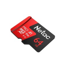 Носитель информации Netac P500 Extreme PRO 64GB MicroSDXC V30/A1/C10 up to 100MB/s, retail pack card only