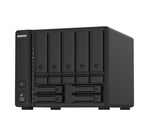 Сетевое хранилище без дисков/ SMB QNAP TS-932PX-4G 9-Bay NAS, 5 x 3.5" and 4 x 2.5" drive slots, Alpine AL324 ARM quad-core 1.7GHz, 4 GB DDR4 (1x 4 GB) up to 16 GB (1 x 16 GB), 2 x 10GbE  SFP+, 2 x 2.5 GbE LAN
