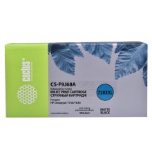 -/ Картридж струйный Cactus CS-F9J68A 728XXL черный матовый (300мл) для HP DJ T730/T830