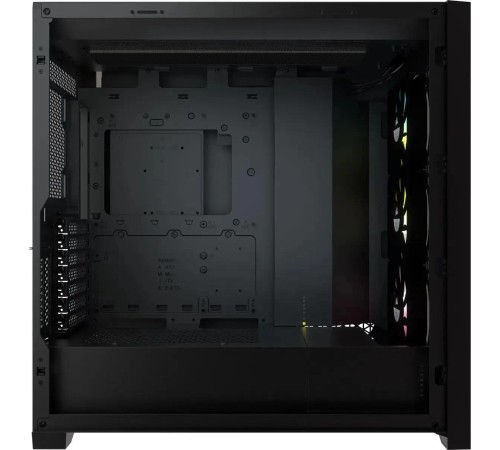 Корпус без блока питания/ Case Corsair iCUE 5000X RGB, Midi-Tower, TG, 3x120mm RGB, 2xUSB-A 3.2, 1xUSB 3.2 Type-C, E-ATX, ATX, mATX, mITX Black