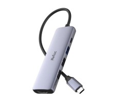 USB-концентратор Netac Hub WF13, Type-C to USB3.0+USB2.0*2+100W PD+HDMI (repl. NT08WF13-30GR)