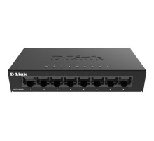 Коммутатор D-Link Неуправляемый коммутатор, 8x1000Base-T, корпус металл