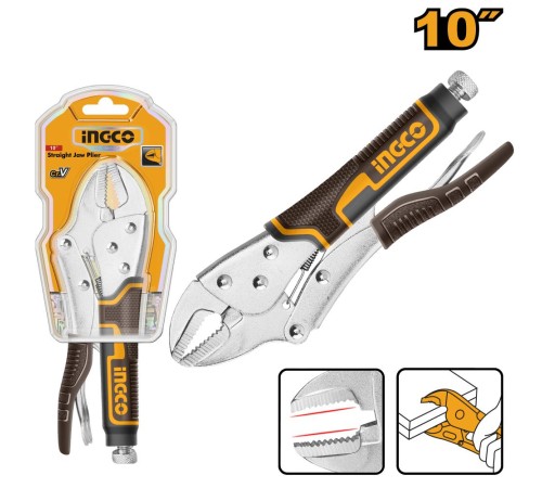 Клещи зажимные 250 мм INGCO HSJP0110 Клещи зажимные 250 мм INGCO HSJP0110