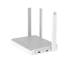 Маршрутизатор/ Keenetic Ultra Мультигигабитный интернет-центр с Mesh Wi-Fi 6 AX3200, двухъядерным ARM-процессором, Smart-коммутатором с 5 портами Gigabit Ethernet и 1 портом 2.5 Gigabit Ethernet, портами USB 3.0 и 2.0