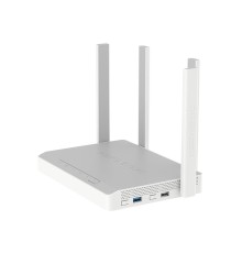 Маршрутизатор/ Keenetic Ultra Мультигигабитный интернет-центр с Mesh Wi-Fi 6 AX3200, двухъядерным ARM-процессором, Smart-коммутатором с 5 портами Gigabit Ethernet и 1 портом 2.5 Gigabit Ethernet, портами USB 3.0 и 2.0