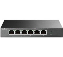Коммутатор/ 4-port 10/100 Mbit / s unmanaged PoE + switch with 2 10/100 Mbit/s Uplink ports, metal case, desktop installation, 4 802.3 af/at PoE+ ports, 2 10/100 Mbit/s Uplink ports