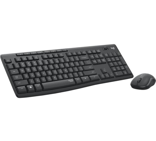 Клавиатура+мышь Logitech Wireless Desktop MK295 (Keybord&mouse), USB, SilentTouch, Black, Rus/Eng, [920-009807] (незначительное повреждение коробки)