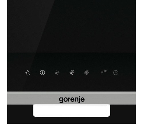 Вытяжка Gorenje/ Вытяжка Gorenje, 60 см, производительность 639-740 м3/ч, сенсорное управление, таймер, 4 скорости, светодиодное освещение, энергоэффективность А, уровень шума 67 дБ, цвет черный