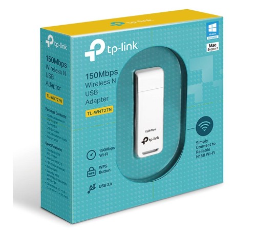 Адаптер Wi-Fi/ 150Mbps Wi-Fi USB Adapter, Mini Size, USB 2.0