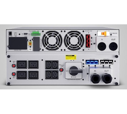 Источник бесперебойного питания CyberPower OLS10KERT5U Online 10000VA/10000W USB/RS-232/Dry/EPO/SNMP/CloudCard/(4 IEC С13, 4 IEC C19, terminal block)/bat.detect./МВ NEW