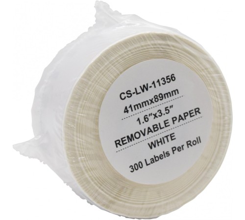 -/ Этикетки Cactus CS-LW-11356 сег.:89x41мм черный белый 300шт/рул Dymo Label Writer 450/4XL