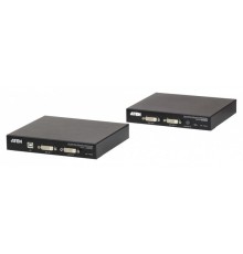 КВМ переключатель ATEN HDBaset2.0  USB 2.0 Dual DVI KVM EXTENDER W/EU ADP.