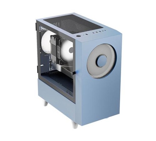 Корпус без блока питания/ Case WIZMAX EM1, Mini-Tower, TG, 1x160mm + 1x120mm LED, 1xUSB-A 3.0 + 2xUSB-A 2.0, mATX, mITX, Woofer Blue Корпус без блока питания/ Case WIZMAX EM1, Mini-Tower, TG, 1x160mm + 1x120mm LED, 1xUSB-A 3.0 + 2xUSB-A 2.0, mATX, mITX, Woofer Blue