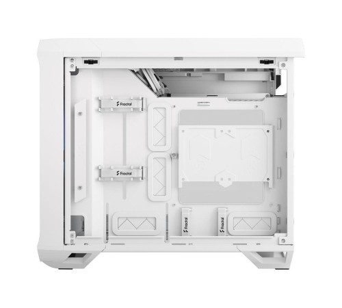 Корпус ПК без блока питания/ Case Fractal Design Torrent Nano RGB TG Clear Tint, Mini-Tower, 1x180mm RGB, 2xUSB-A 3.2 + 1xUSB 3.2 Type-C mITX, mDTX White