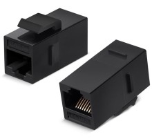 Проходной адаптер Cabeus CA-KJ-8p8c-C5e Проходной адаптер формата Keystone, RJ45-RJ45 (8p8c), категория 5е, неэкранированный