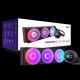Система жидкостного охлаждения для ПК/ Water Cooling System NZXT Kraken Elite 420 RGB (350W, 420mm, LED temp., Black/ Fans: 3x140mm, 98.61CFM, 34.5dBA, 2000RPM/ Pump height 65mm, 2800RPM, Rad thickness 27mm/ S: 1851, 1700, 1200, 115X, AM5, AM4)