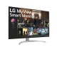 Монитор LG LCD 32SQ700S-W/ LG MyView 32SQ700S-W 31.5'' 4K UHD Smart Monitor, VA, 250cd/m2, 16:9, 5мс (GtG), 60Hz, 178/178, speakers 5Wx2, внешний БП, USB Type-C™ (PD 65 W), 2xHDMI, USB, VESA 100x100 mm, webOS
