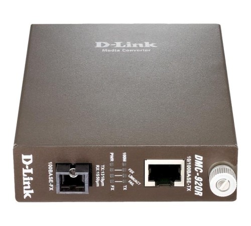 Трансивер/ DMC-920R WDM Media Converter 100Base-TX to 100Base-FX, SC, Single-mode, TX: 1310nm, RX: 1550nm, 20KM Трансивер/ DMC-920R WDM Media Converter 100Base-TX to 100Base-FX, SC, Single-mode, TX: 1310nm, RX: 1550nm, 20KM