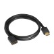 Greenconnect Удлинитель 1.0m v2.0 HDMI-HDMI черный, OD7.3mm, 28/28 AWG, позолоченные контакты, Ethernet 18.0 Гбит/с, 19M / 19F, GCR-HMFR6-BB3S-1m, тройной экран