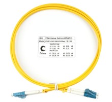 Шнур оптический duplex LC-LC 9/125 sm 2м LSZH Cabeus FOP(d)-9-LC-LC-2m Шнур оптический duplex LC-LC 9/125 sm 2м LSZH