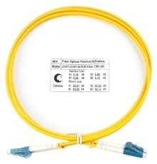 Шнур оптический duplex LC-LC 9/125 sm 2м LSZH Cabeus FOP(d)-9-LC-LC-2m Шнур оптический duplex LC-LC 9/125 sm 2м LSZH