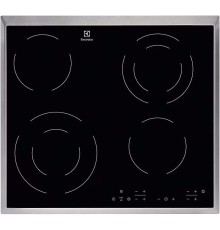Встраиваемая варочная поверхность ELECTROLUX/ Электрическая варочная поверхность HiLight на 4 конфорки, 2 зоны с расширением, cтеклокерамика, мощность: 6300 Вт, независимая установка, размеры (ШхГ): 57.6x51.6 см,рама из нержавеющей стали