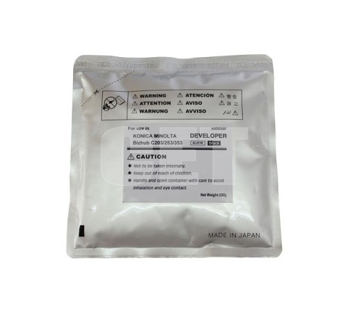Тонеры и девелоперы Девелопер для KONICA MINOLTA Bizhub C200/C203/C253/C353 (CET) Black, 250г/пак, 100000 стр., CET6823