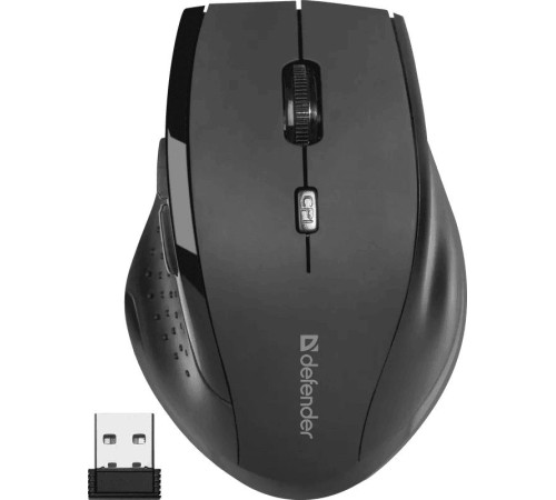 Беспроводная оптическая мышь Defender 52365 Accura MM-365 черный,6 кнопок, 800-1600 dpi Беспроводная оптическая мышь Defender 52365 Accura MM-365 черный,6 кнопок, 800-1600 dpi