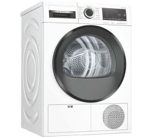 Сушильный автомат BOSCH отдельностоящая, сушильная машина, сушка: конденсация с тепловым насосом, с паром, загрузка до 9 кг, глубина 61.3 см (с люком 64.8 см), энергопотребление A++, 14 программ,панель управления приборов на польском языке +наклейка на ру