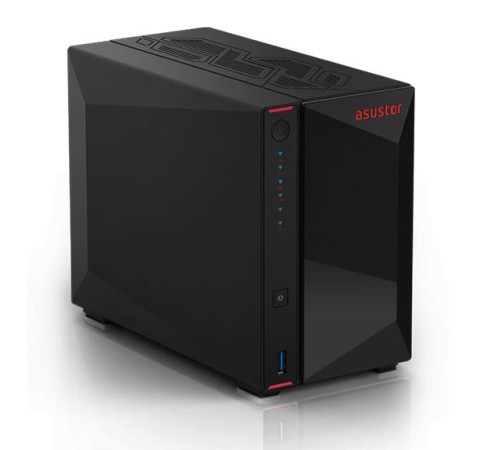 Сетевое хранилище ASUSTOR AS5402T 2-Bay NAS/Media player/Intel Celeron N5105 2.0GHz up to 2.9GHz, 4GB SO-DIMM DDR4, noHDD(HDD,SSD),/2x 2,5Gb (LAN)/3xUSB3.2,HDMI