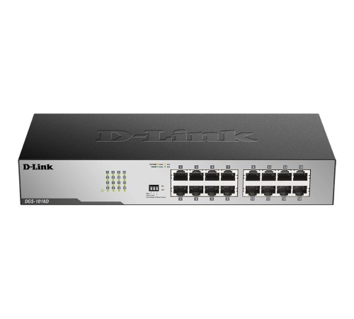 Коммутатор/ DGS-1016D/I Unmanaged Switch 16x1000Base-T, Surge 1KV, metal case