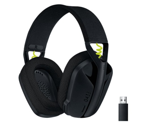 Гарнитура беспроводная игровая Logitech G435 Wireless Gaming Headset - Black (M/N: A00149, A00150) Гарнитура беспроводная игровая Logitech G435 Wireless Gaming Headset - Black (M/N: A00149, A00150)