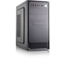 Корпус с блоком питания 450Вт./ Case Forza mATX, 450W, 2xUSB2.0, Black, w/o FAN, 12 cm fan PSU, power cord