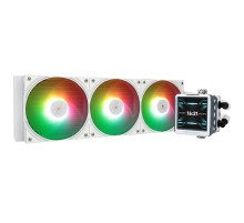 Водяное охлаждение для процессора/ Water Cooling System Thermalright Frozen Warframe 360 Ultra White Argb (360mm, White, ARGB/ Fans: 3x120mm, 70.84CFM, 29.8dBA, 2000RPM/ Pump height 60mm, 23dBA, 3000RPM, Rad thickness 27mm/ S: 1200, 1700, 1851, 2011, 2066