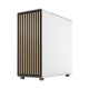 Корпус ПК без блока питания/ Case Fractal Design North TG Clear Tint, Midi-Tower, 2x140mm, 2xUSB-A 3.2 + 1xUSB 3.2 Type-C ATX, mATX, mITX Wood panel, Chalk White