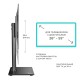 ONKRON настольная подставка для ТВ 26"-55", макс 30кг, чёрная PT1