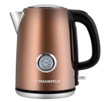 Чайник MAUNFELD/ Чайник MAUNFELD MFK-624BZ, мощность 2200 Вт, объем 1.7 л, контроллер Otter, закрытая спираль, индикация включения, подсветка, фильтр от накипи, отключение при отсутствии воды, индикатор температуры, цвет бронзовый