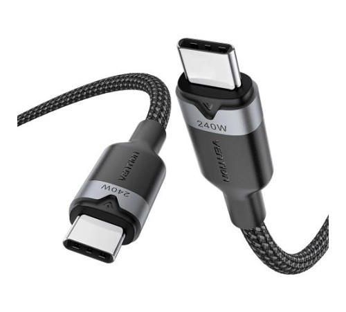 Кабель Vention USB 2.0 CM/CM - 2м. Чёрный 5А PD240W, шт.