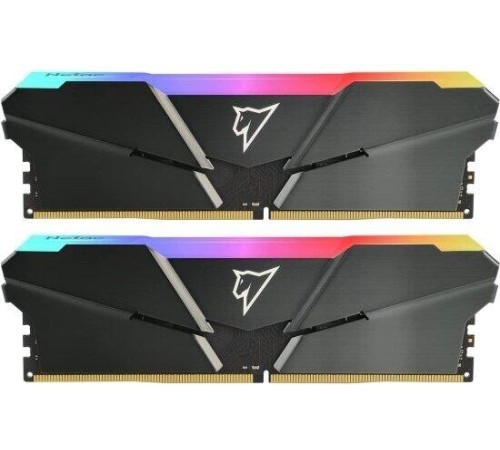 Оперативная память Netac Shadow RGB 16GB (2x8GB) DDR4-2666 (PC4-21300) C19 19-19-19-43 1.2V Dual DIMM Kit Grey