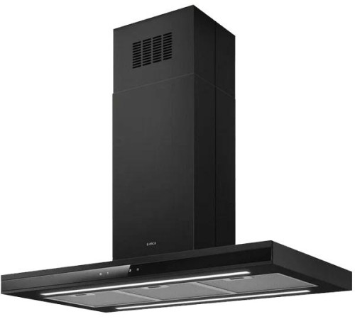 Вытяжка ELICA/ Вытяжка ELICA, 90 см, Т-образная, LED освещение, сенсорное управление, таймер с автовыключением, 3 скорости, индикация насыщения фильтра, цвет черный