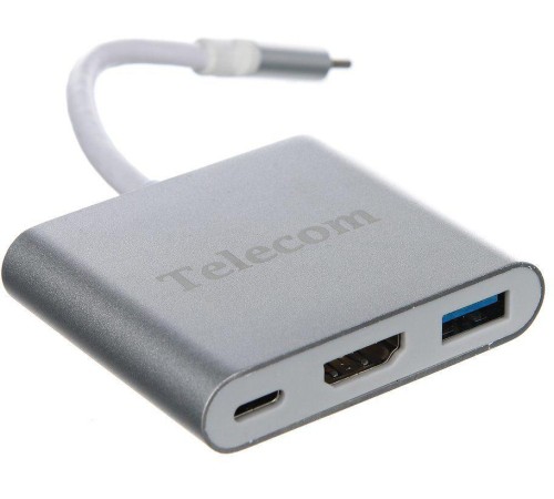 Кабель-концентратор/ Кабель-концентратор USB3.1 TypeCm -->HDMI+USB3.0 +PD charging 4K@30Hz, Telecom<TUC010> Кабель-концентратор/ Кабель-концентратор USB3.1 TypeCm -->HDMI+USB3.0 +PD charging 4K@30Hz, Telecom<TUC010>