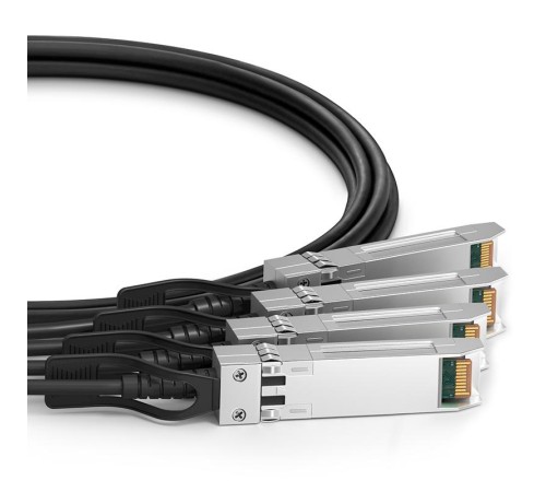 Твинаксиальный медный кабель/ Generic Compatible 100G QSFP28 to 4 x 25G SFP28 Passive Direct Attach Copper Breakout Cable Твинаксиальный медный кабель/ Generic Compatible 100G QSFP28 to 4 x 25G SFP28 Passive Direct Attach Copper Breakout Cable