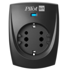Сетевой фильтр Сетевой фильтр PILOT BIT, 1 розетка, 16А/3,5кВт, черный, Россия