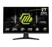 Монитор MSI MAG 274QF X24 27" 16:9 WQHD(2560x1440) Rapid IPS Flat, 0,5ms, 1000:1, 100M:1, 250nits, 2xHDMI 2.0b, DP 1.4a, Tilt, VESA,240Hz,Black,1y w-ty