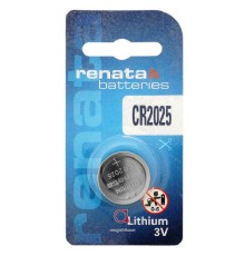 Батарейка 2025/ Батарейка Renata CR2025 BL1 Lithium 3V (10/300/2400)